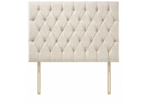 4ft Small Double Button Backed Headboard 36\" High 1